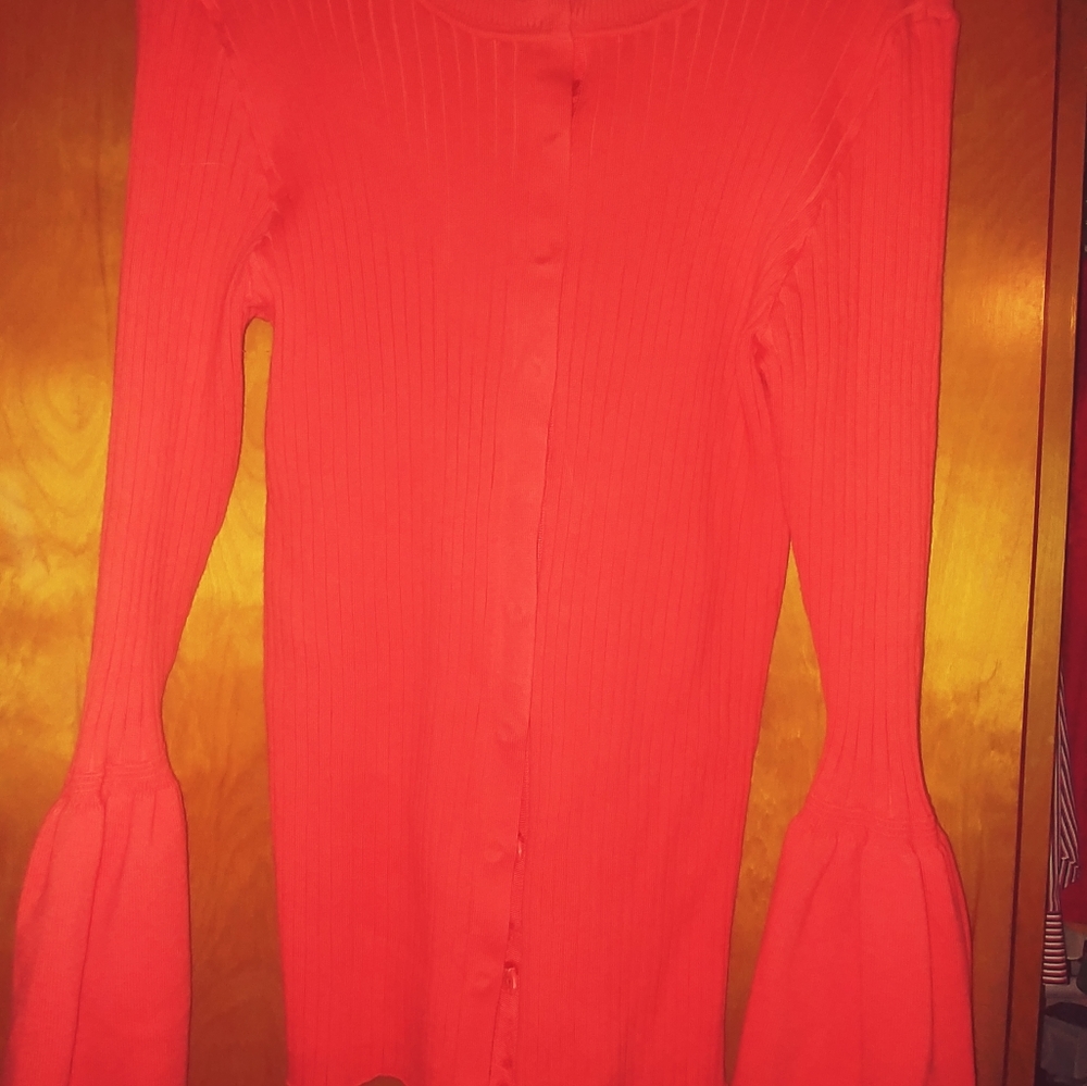 CAbi Trumpet cardigan Large, NWOT